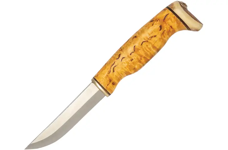 Arctic Legend Hobby Curly Birch 3.75in Satin Fixed Blade Knife